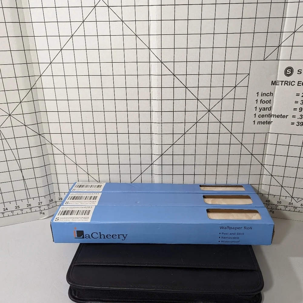 NEW- Lot of 3- LACHEERY PEEL AND STICK WALLPAPER 15.8